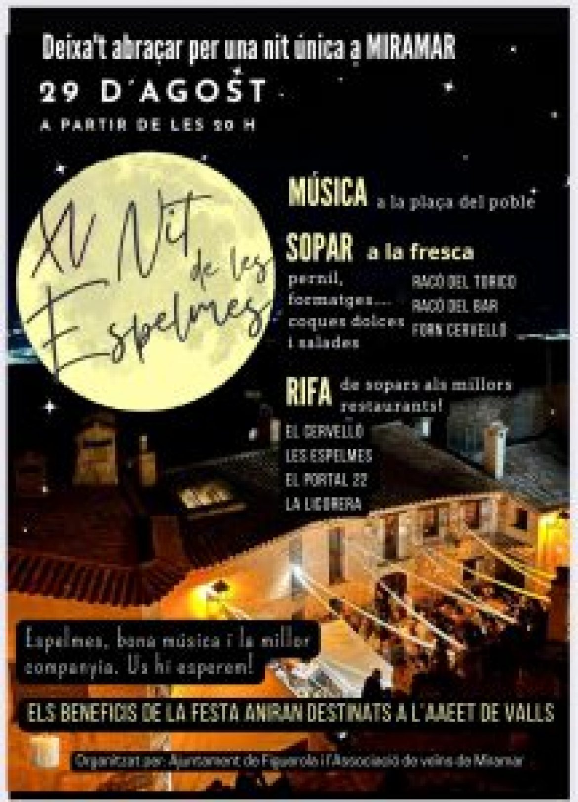 Nit de les Espelmes a Miramar 29 d’agost